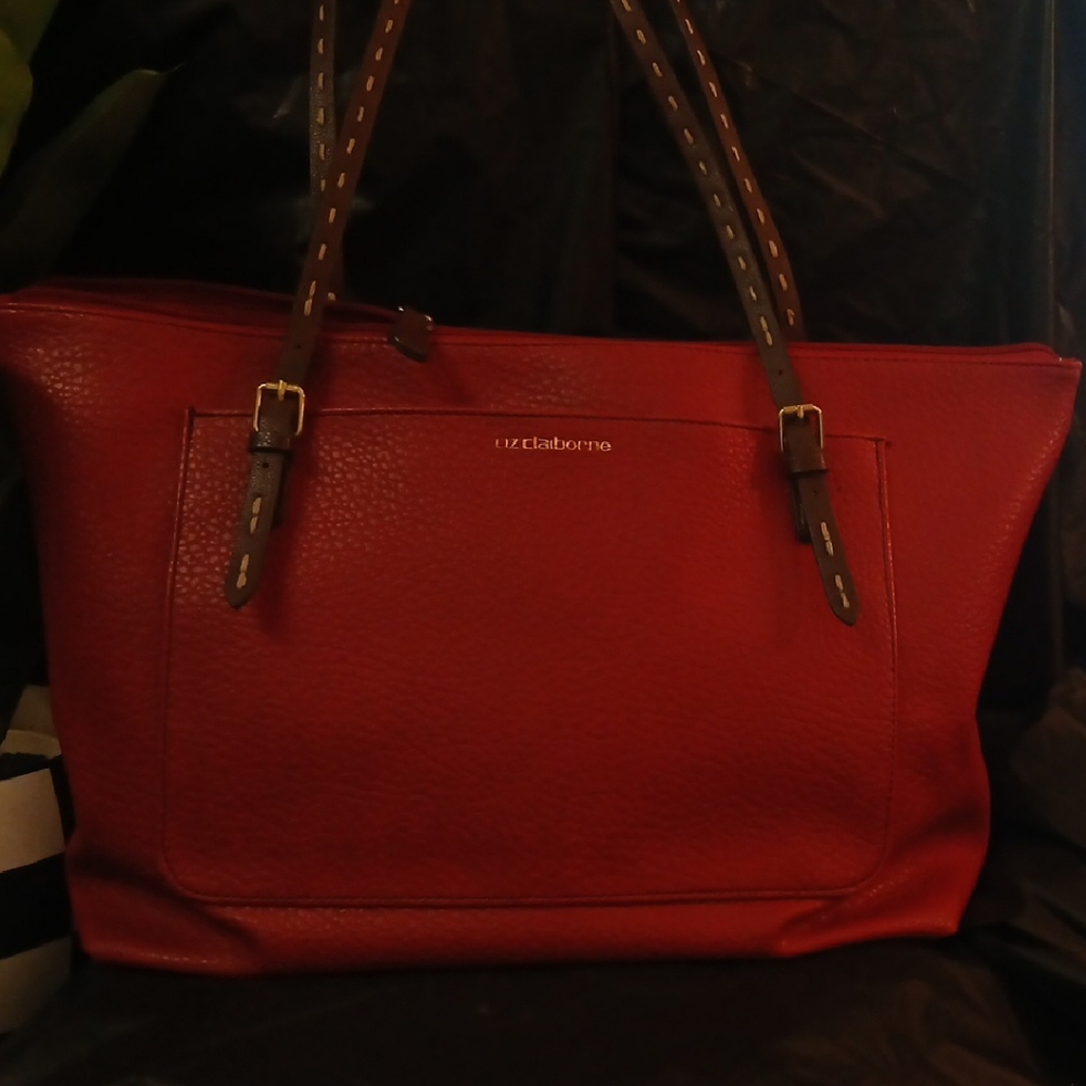 Liz Claiborne Red Tote Bag